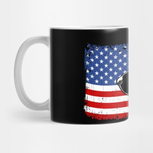 Proud Labrador Lab American Flag patriotic dog Mug